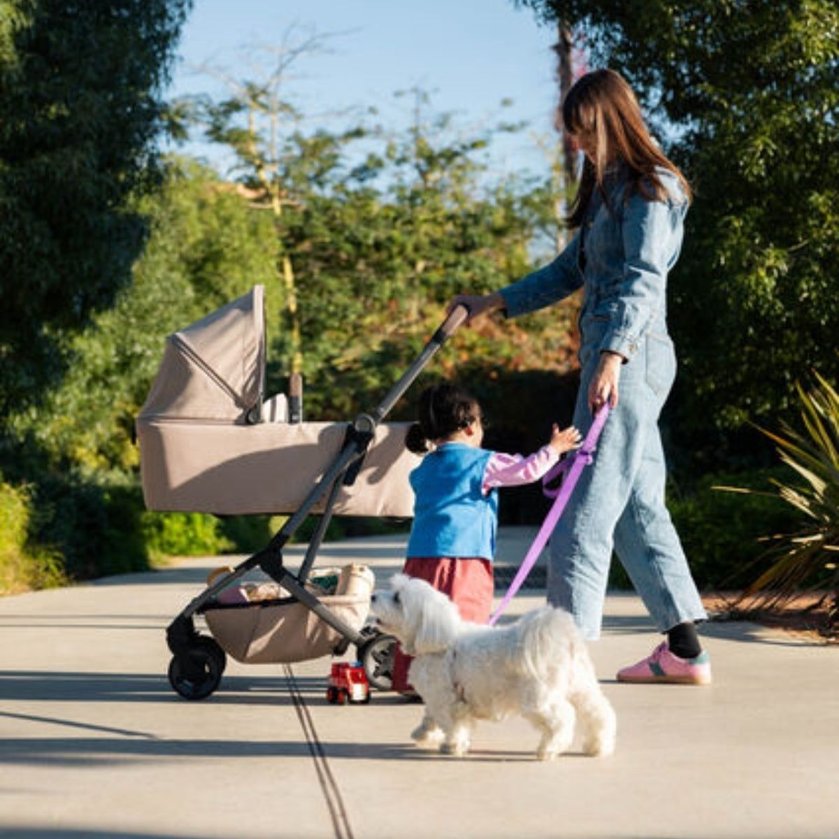 Joolz Aer2 Lightweight Compact Stroller - Calming Beige - Newborn to toddler